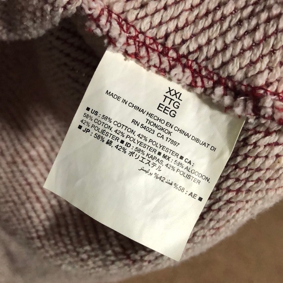 Old Navy heavy thicker red top - Picture 5 of 6